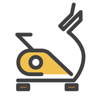 Illustration of exercise bike