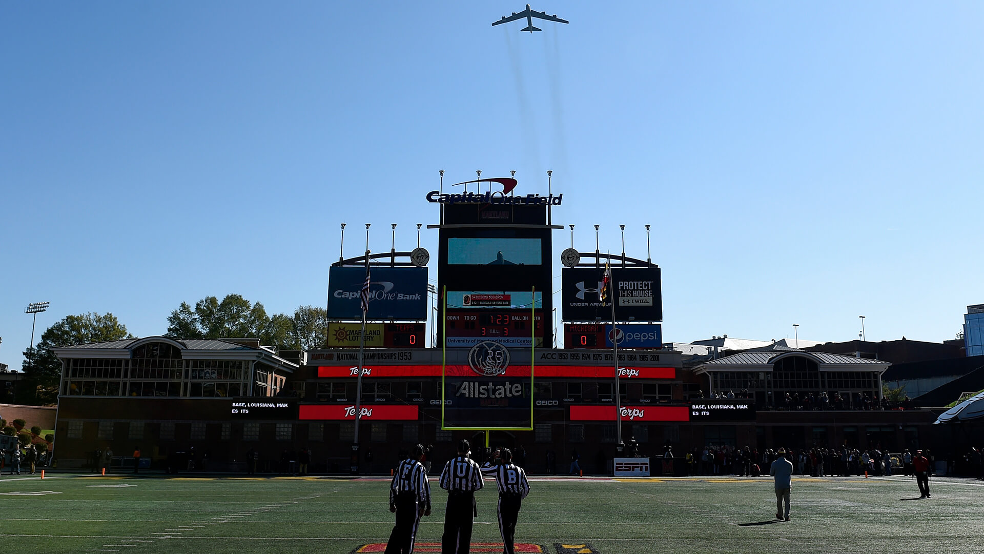 Flyover at Maryland Stadium