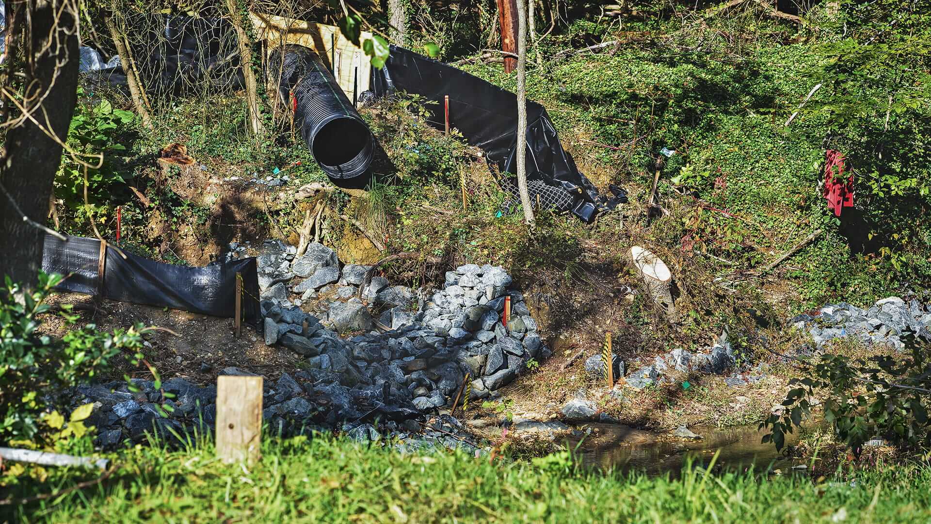 stormwater bioretention basin