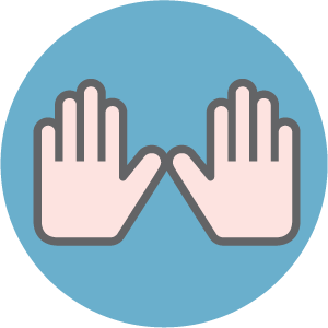 Illustration of hands
