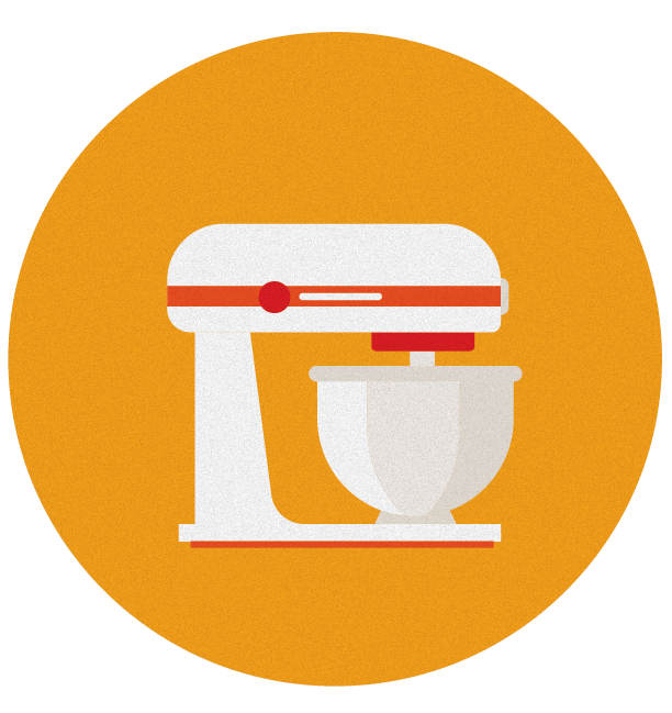 Illustration of kitchen mixer