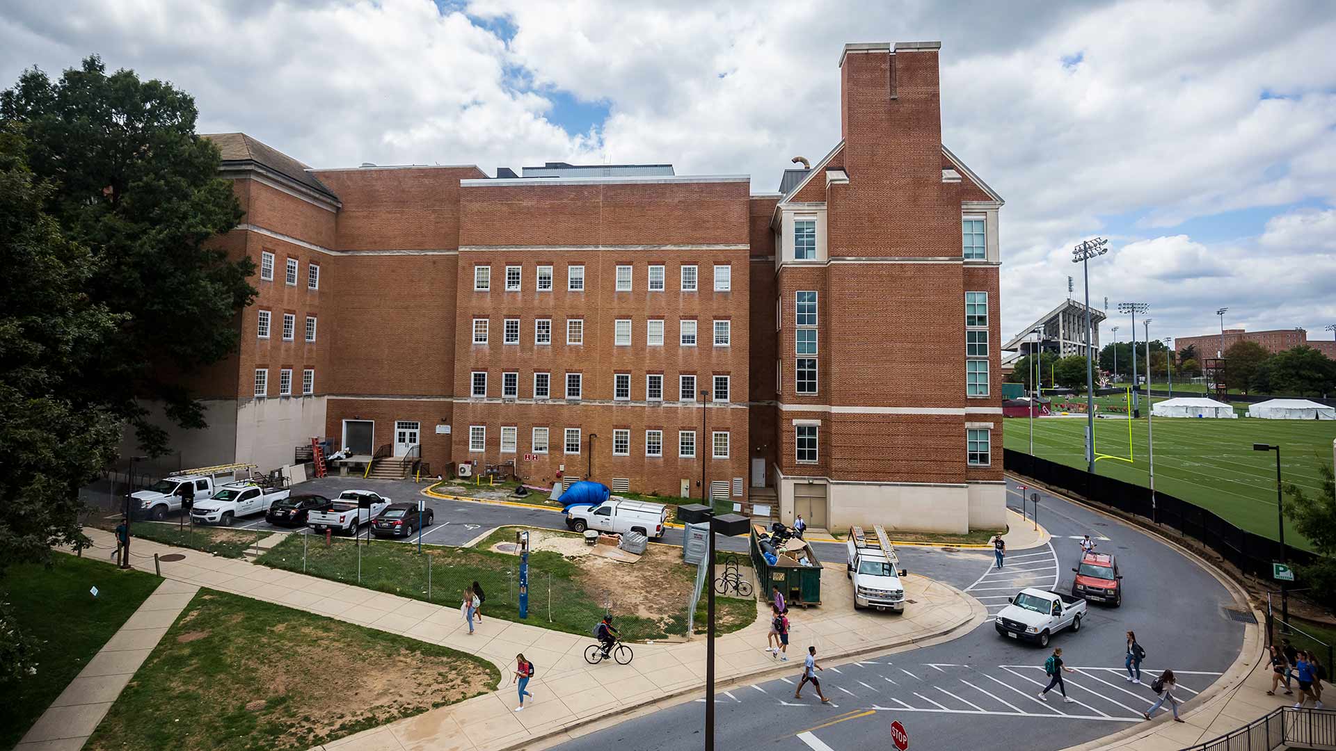 Construction at the Biology-Psychology Building at UMD