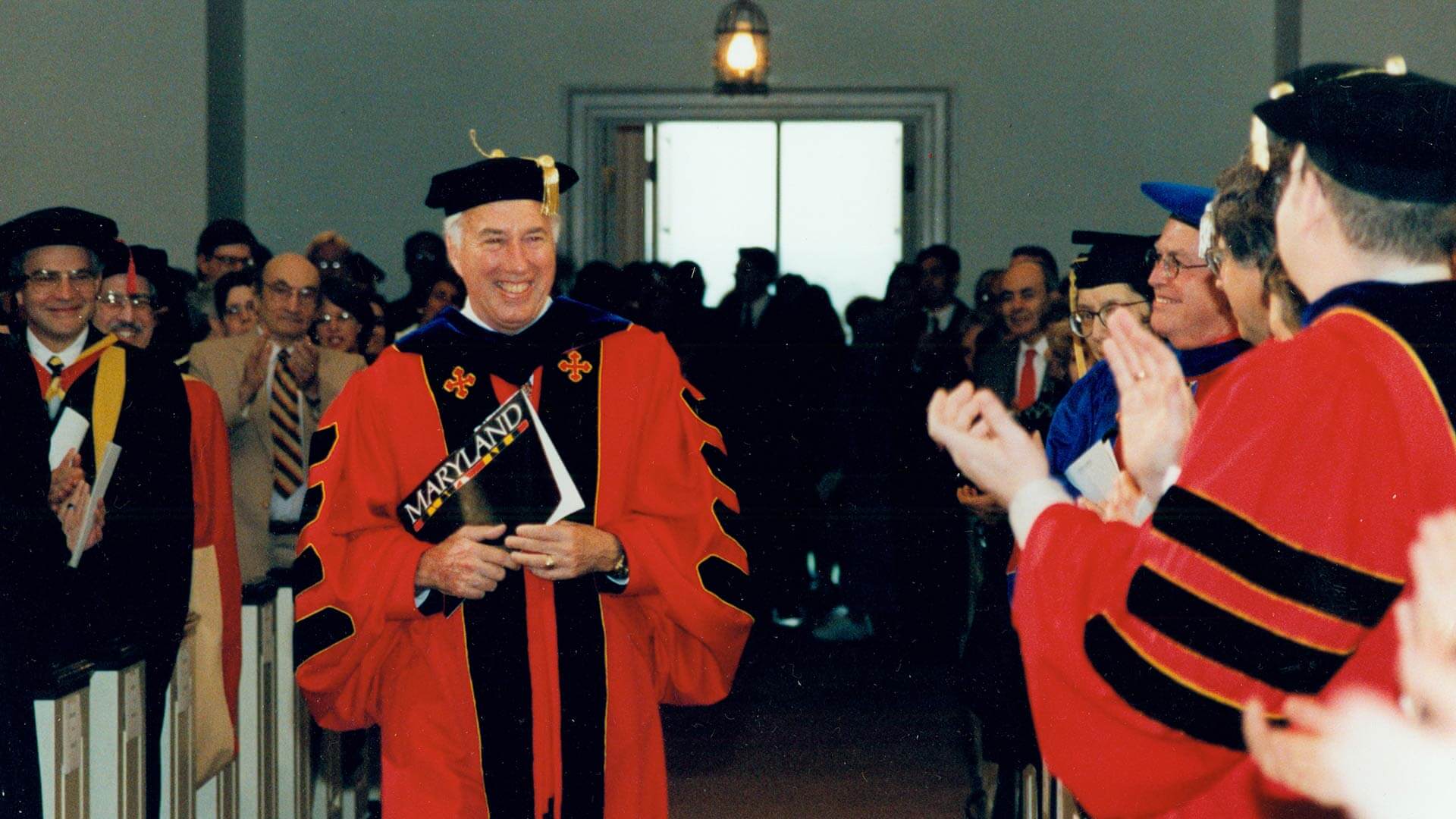 C.D. “Dan” Mote, Jr. at his inauguration ceremony