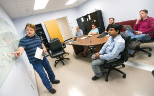 Dorland with Students