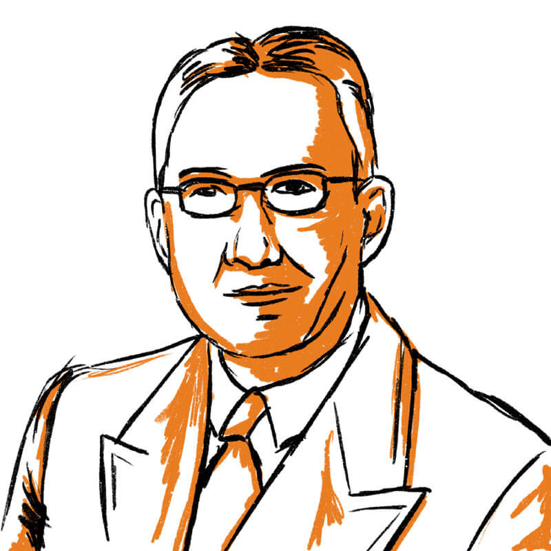 Glenn L. Martin illustrated headshot