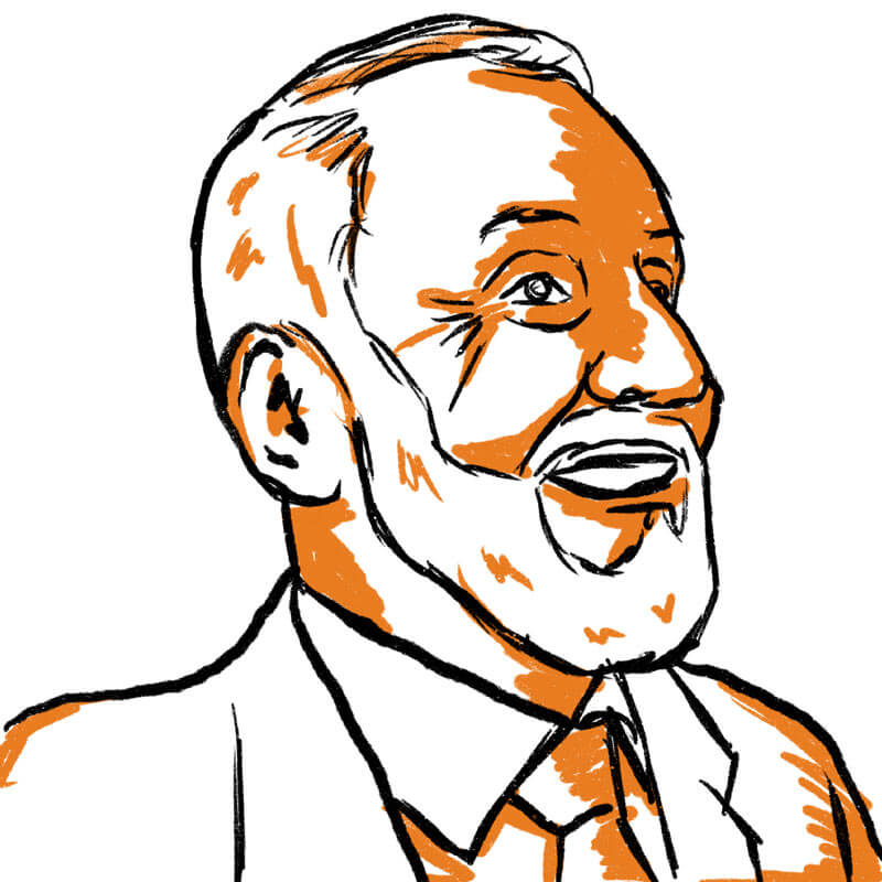 Charles H. Popenoe '57 illustrated headshot