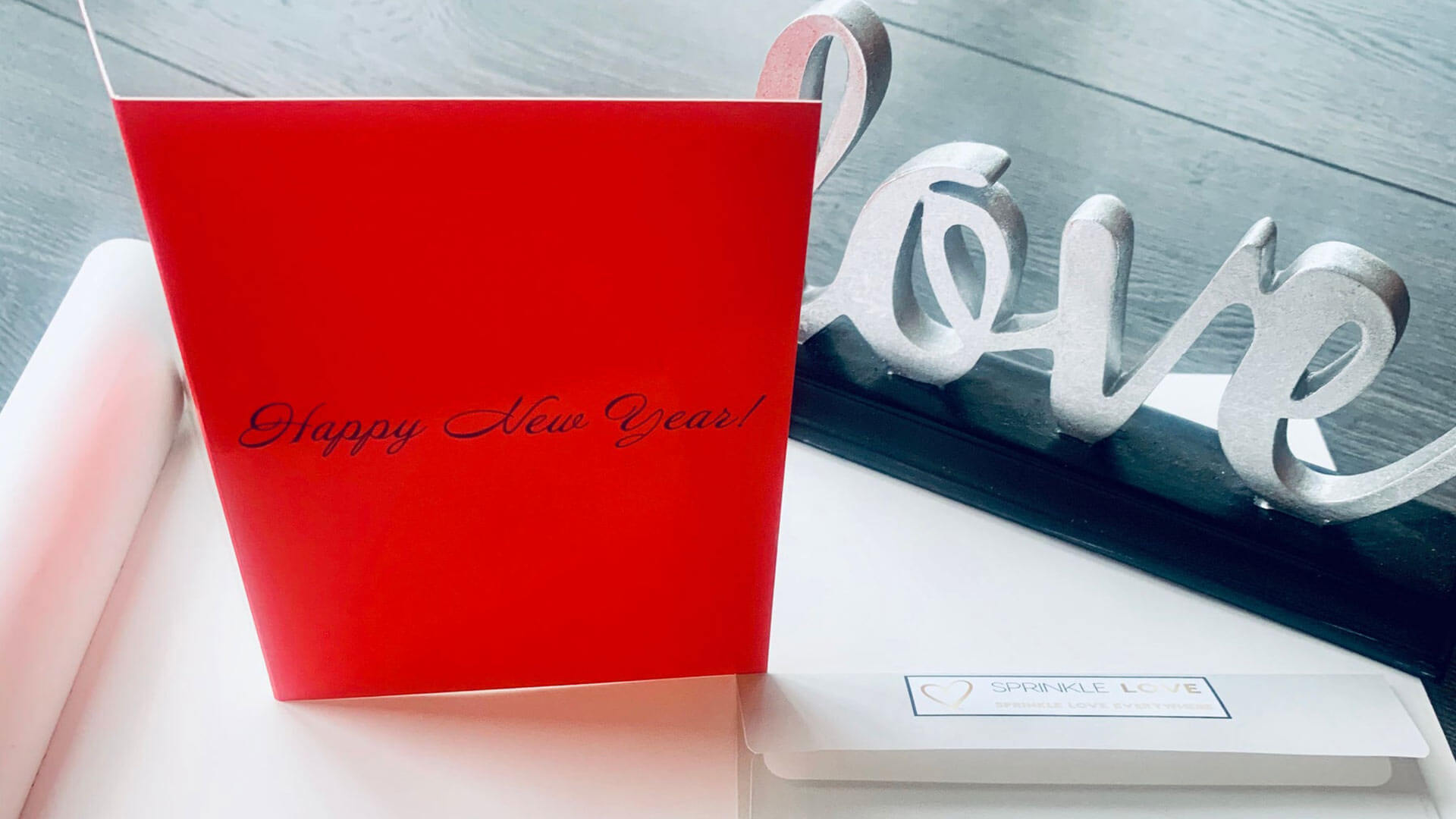 "Happy New Year!" Sprinkle Love card