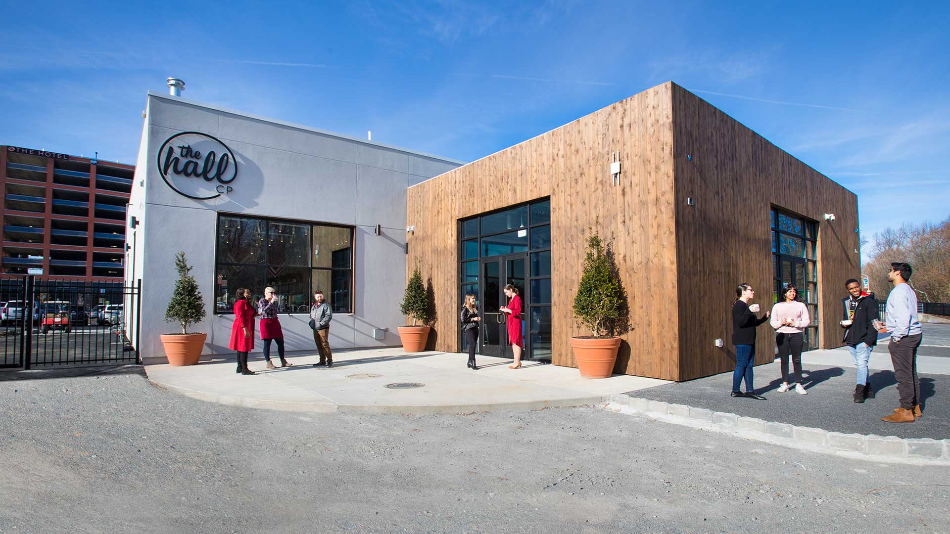 Exterior shot of The Hall CP