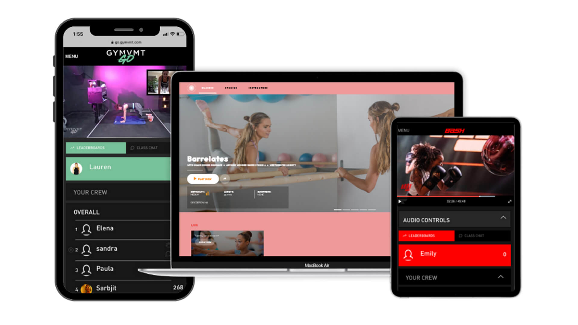 Fortë web platforms for exercise