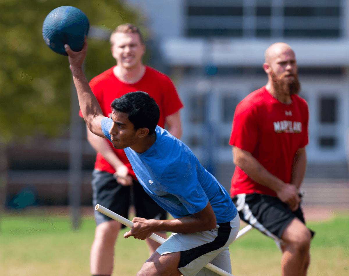 Quidditch Players and Ball