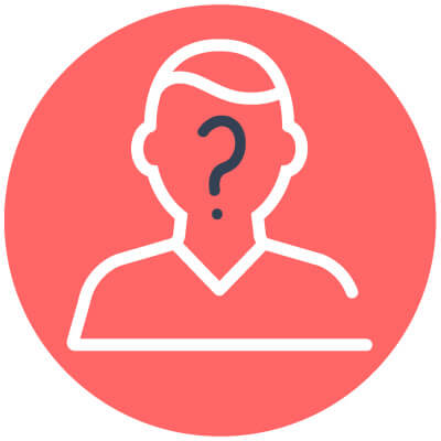 Silhouette with question mark