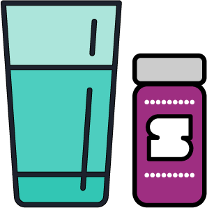 Salt and water illustration
