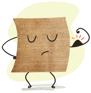 Illustration of wood flexing muscle